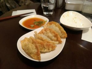 gyoza at Yakuzenshokudo Chabuzen in Tokyo