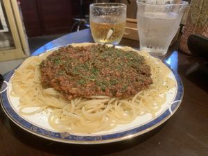Vegan Bolognese, 1800 YEN at Yakuzenshokudo Chabuzen in Tokyo