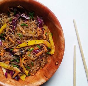 Raw Sesame Noodles at Yes Baby I Like It Raw in Fort Lauderdale