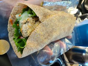 Falafel wrap at City Roast Coffee in Red Deer