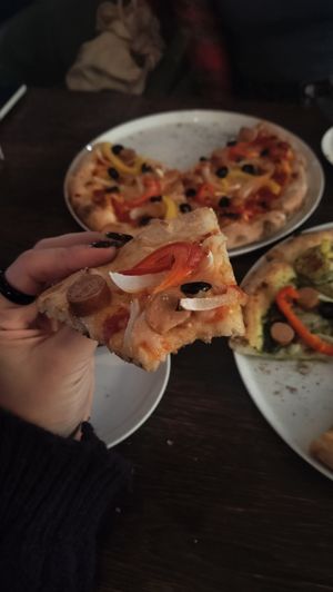 Cheesy goodness at Pizza Cucinova in Tokyo