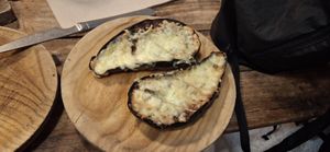 Grilled aubergine at Fogar do Santiso in Santiago De Compostela