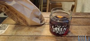 Organic sangria at Fogar do Santiso in Santiago De Compostela