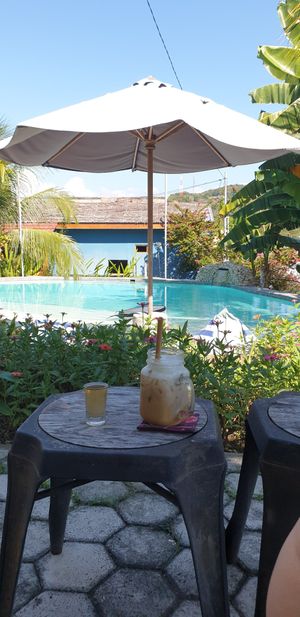 Iced coffee latte (almond milk) at Wae Molas Cafe in 