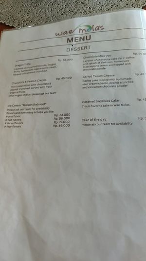  at Wae Molas Cafe in 