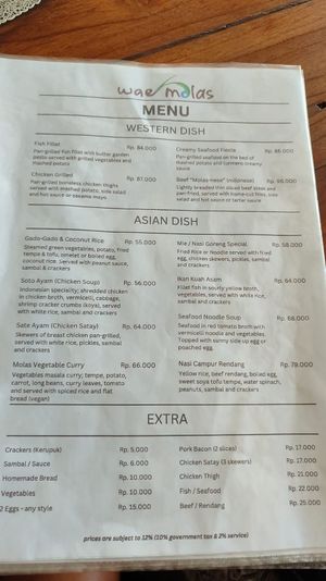  at Wae Molas Cafe in 