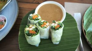 Gado gado rolls at Wae Molas Cafe in 