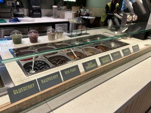 assortment  at YB (Yoghurt Barn) by Autogrill Belgium in Brussels