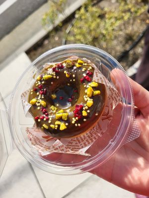 Pistaccio donut at Soy Stories in Fukuoka