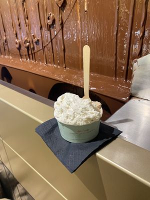 Vanilla and hazelnut - very generous portion  at Mona Lisa L' Atelier Del Gelato - Athens in Athens