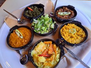 Vegan platter for 2 (£25) at Mosob in Glasgow