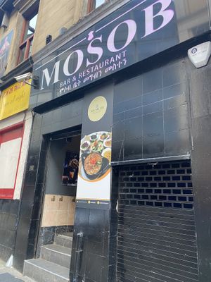 Outside   at Mosob in Glasgow