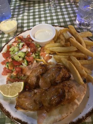 Vegan Sheftalia  at Raphael's Restaurant in Ayia Napa