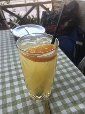 Orange juice   at Raphael's Restaurant in Ayia Napa
