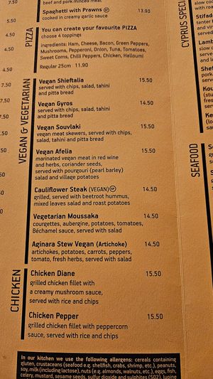  at Raphael's Restaurant in Ayia Napa