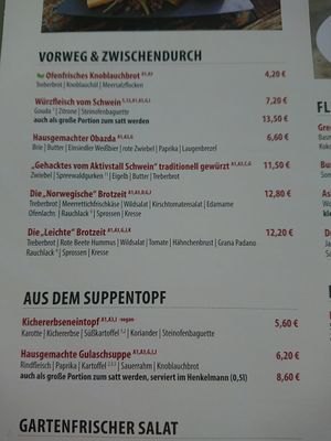 Kichererbseneintopf=vegan at Restaurant Miramar in Chemnitz