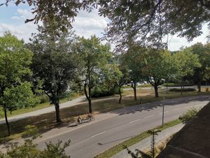 Aussicht auf den Schlossteich at Restaurant Miramar in Chemnitz