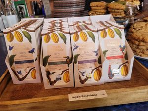 Vegan chocolate at Papegoye in Oslo