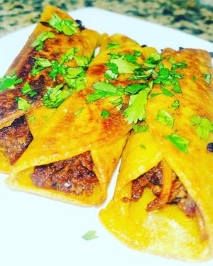 Walnut meat taquitos  at Vegan Eats with Bri in Richmond