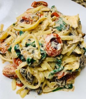 Fettuccine Alfredo  at Vegan Eats with Bri in Richmond