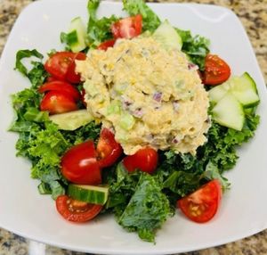 Chickpea tuna kale salad  at Vegan Eats with Bri in Richmond