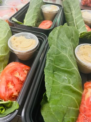 Collard wraps  at Vegan Eats with Bri in Richmond