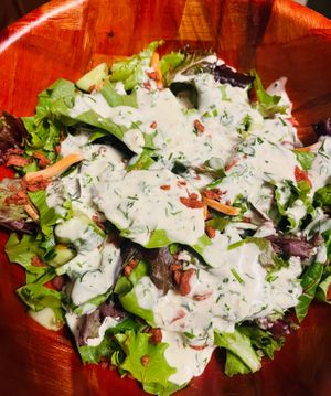House salad with ranch dressing  at Vegan Eats with Bri in Richmond