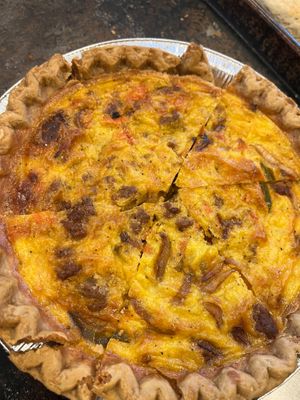 Veggie & sausage quiche  at Vegan Eats with Bri in Richmond