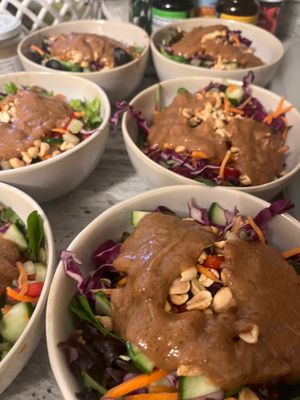 Crunchy Thai salad  at Vegan Eats with Bri in Richmond