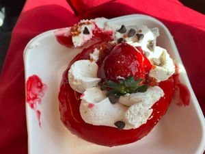 Delicious special donut. We had been travelling so it did look better in the shop  at Chök - Valencia in Valencia