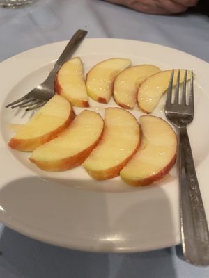 Apple with maple syrup   at Dias Zeus Restaurant Paphos in Paphos