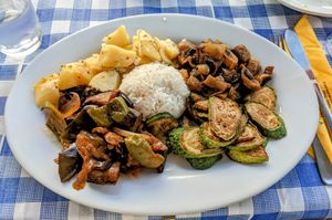Vegan Dish at Moustakallis in Paphos