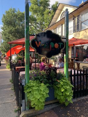 Outdoor terrace  at V-Spot in New Hope