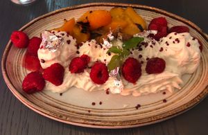 Deconstructed Peach Pie  at V-Spot in New Hope