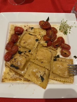 Butternut Squash Raviolis (Amazing!)  at V-Spot in New Hope