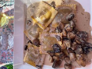 Muahroom ravioli  at V-Spot in New Hope