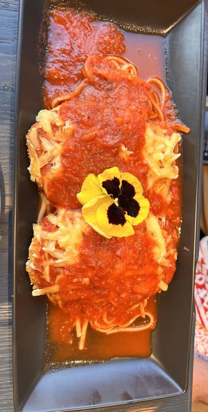 Chick'N Parmesan with Pasta  at V-Spot in New Hope