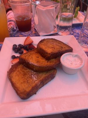 french toast !  at V-Spot in New Hope