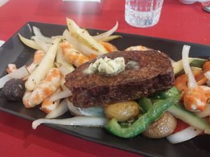 Vegan surf and turf! at V-Spot in New Hope