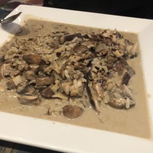 Mushroom risotto  at V-Spot in New Hope