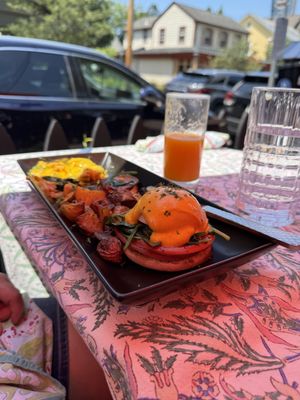 Forgot to take a picture before we started eating   at V-Spot in New Hope