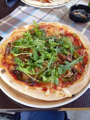 Grill Pizza at Papillon Restaurant & Pizzeria in Pula