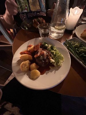 Nut roast, & sausage & mash  at The Feathers in Rickmansworth