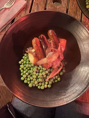 Vegan sausage & mash  at The Feathers in Rickmansworth