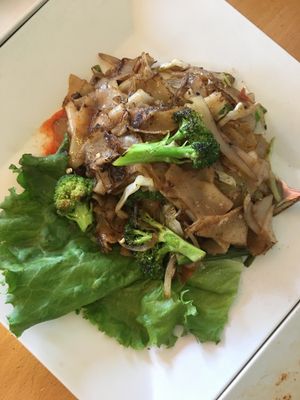 Spicy pad sieu with broccoli  at Opal Thai in Honolulu