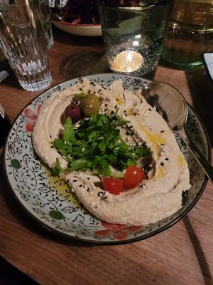 Special Event Food: Hummus  at Lucille Kaffeehaus in Frankfurt