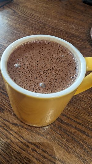 hot chocolate at Freya Cafe in Warsaw