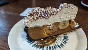 bannoffee pie at Freya Cafe in Warsaw