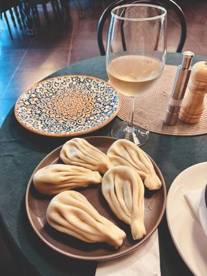  khinkali with mushrooms at Tannini - Tanini 14 in Tbilisi