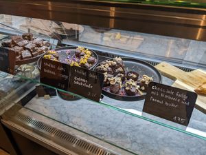 some pralinés on the counter at Deerbrook Kitchen in Koenigstein